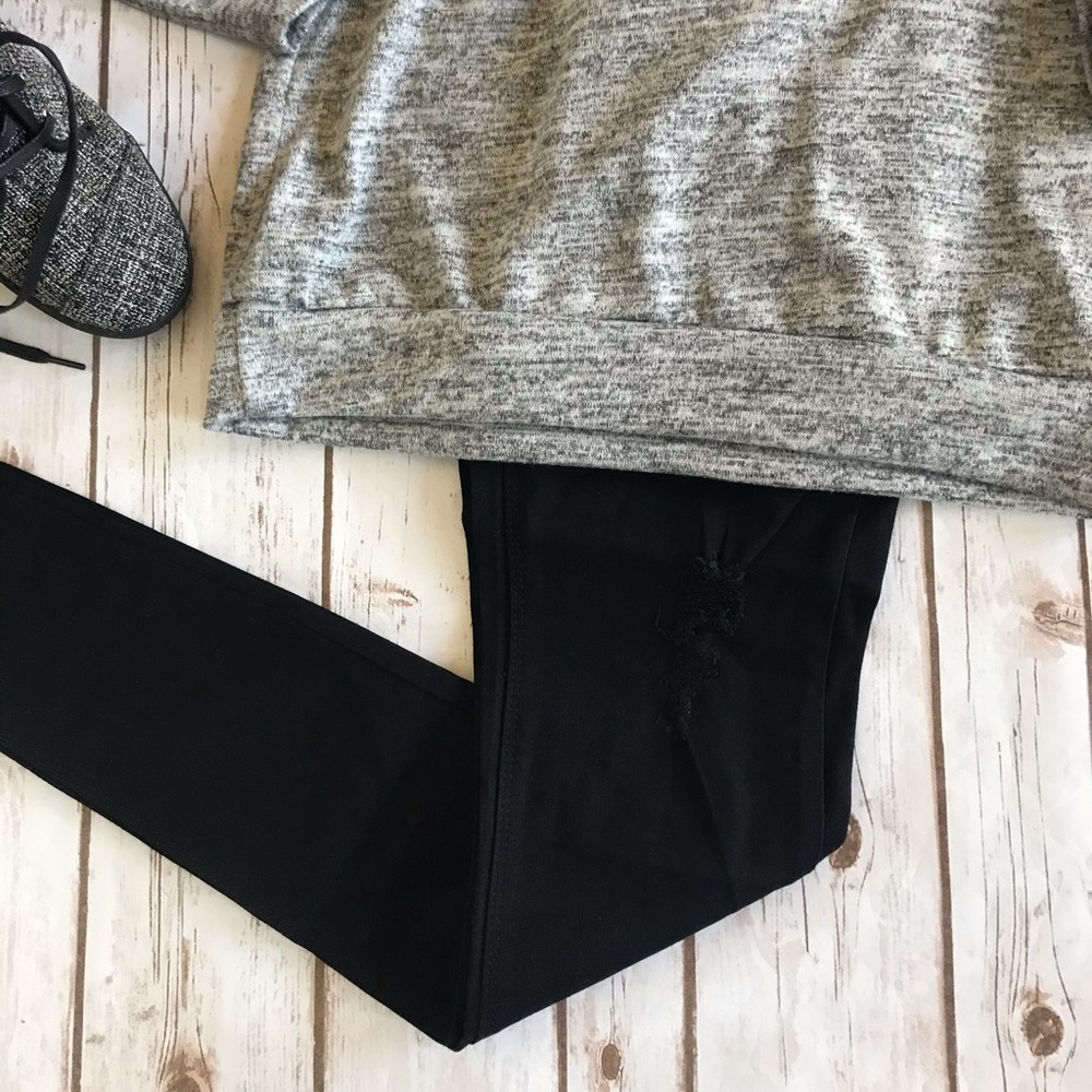 🧡last pair❗️ Just Black Skinny Distressed Jeans - Picture 12 of 13